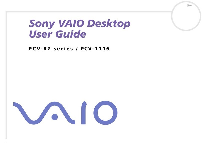 Sony PCV-RZ103 User manual