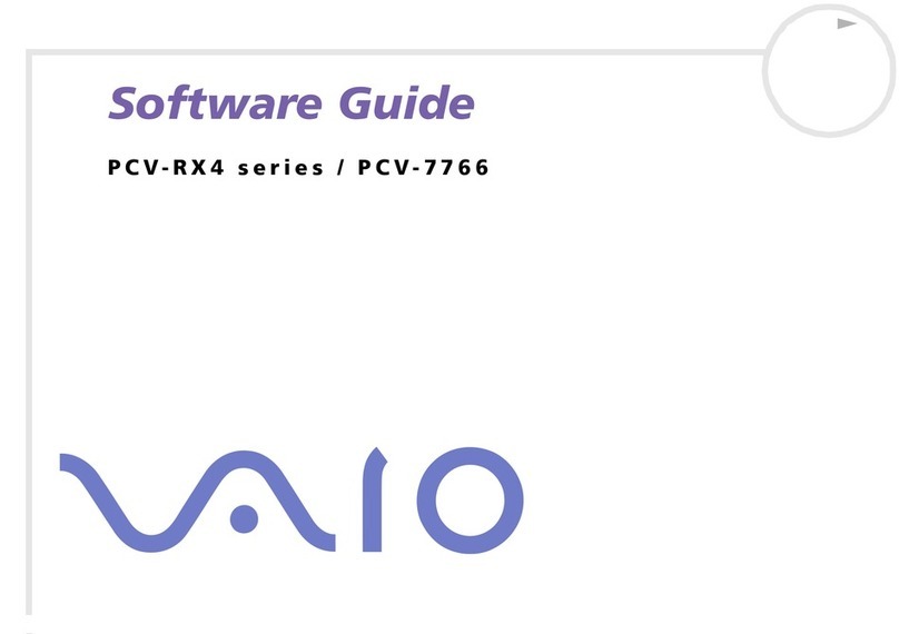 Sony PCV-RXG408 Quick start guide