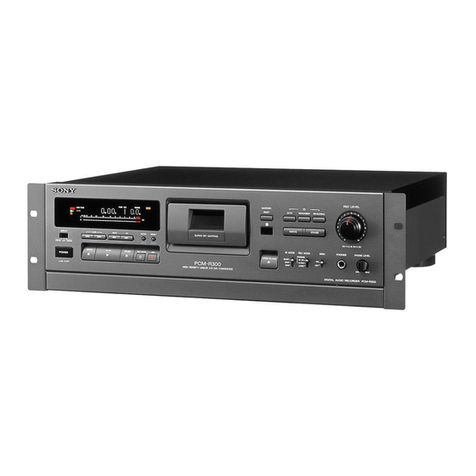 Sony PCM-R300 operating instructions