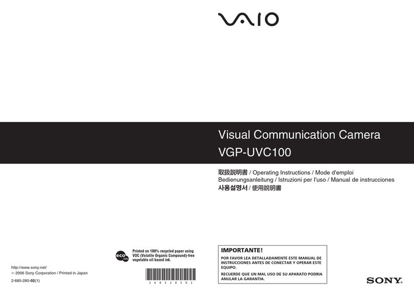 Sony VAIO VGP-UVC100 operating instructions