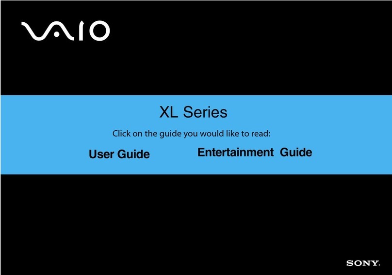 Sony VGX-XL100 User manual