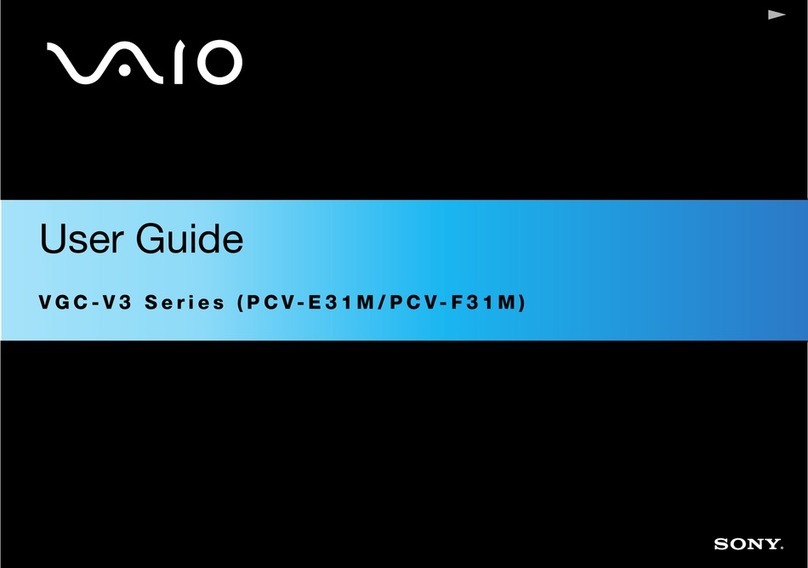 Sony VGC-V3M User manual
