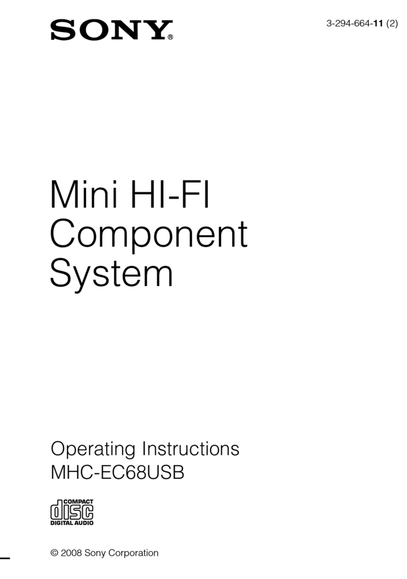 Sony MHC-EC68USB operating instructions