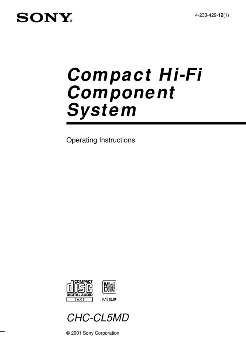 Sony CHC-CL5MD operating instructions