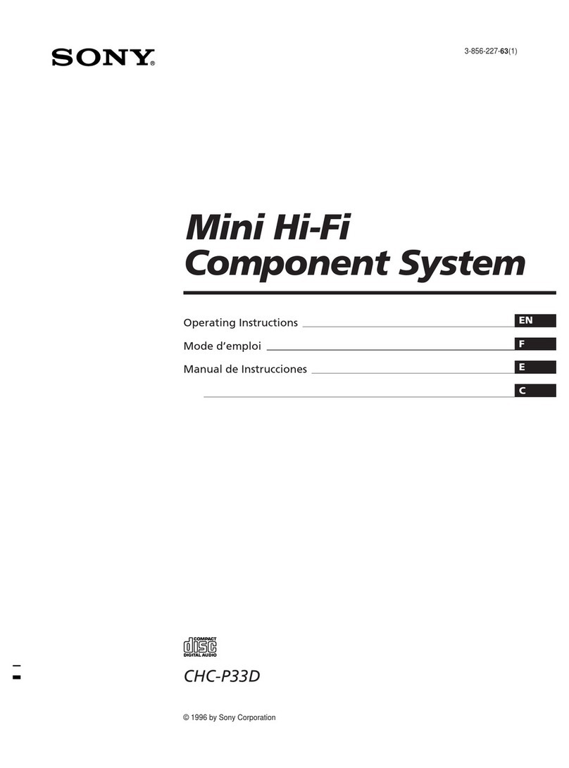 Sony CHC-P33D User manual