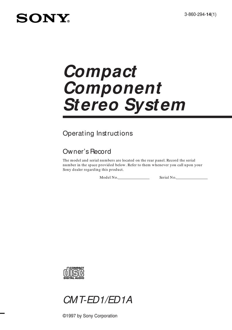Sony CMT-ED1A User manual