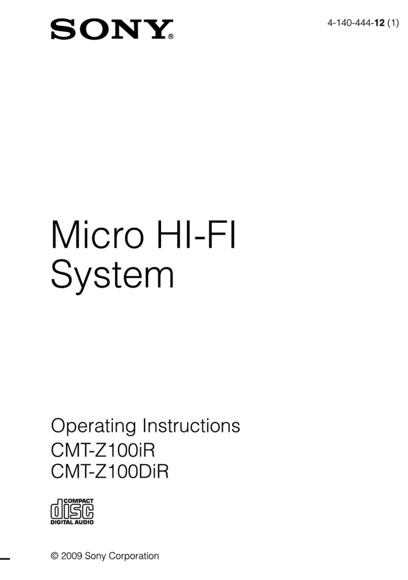 Sony CMT-Z100DIR User manual