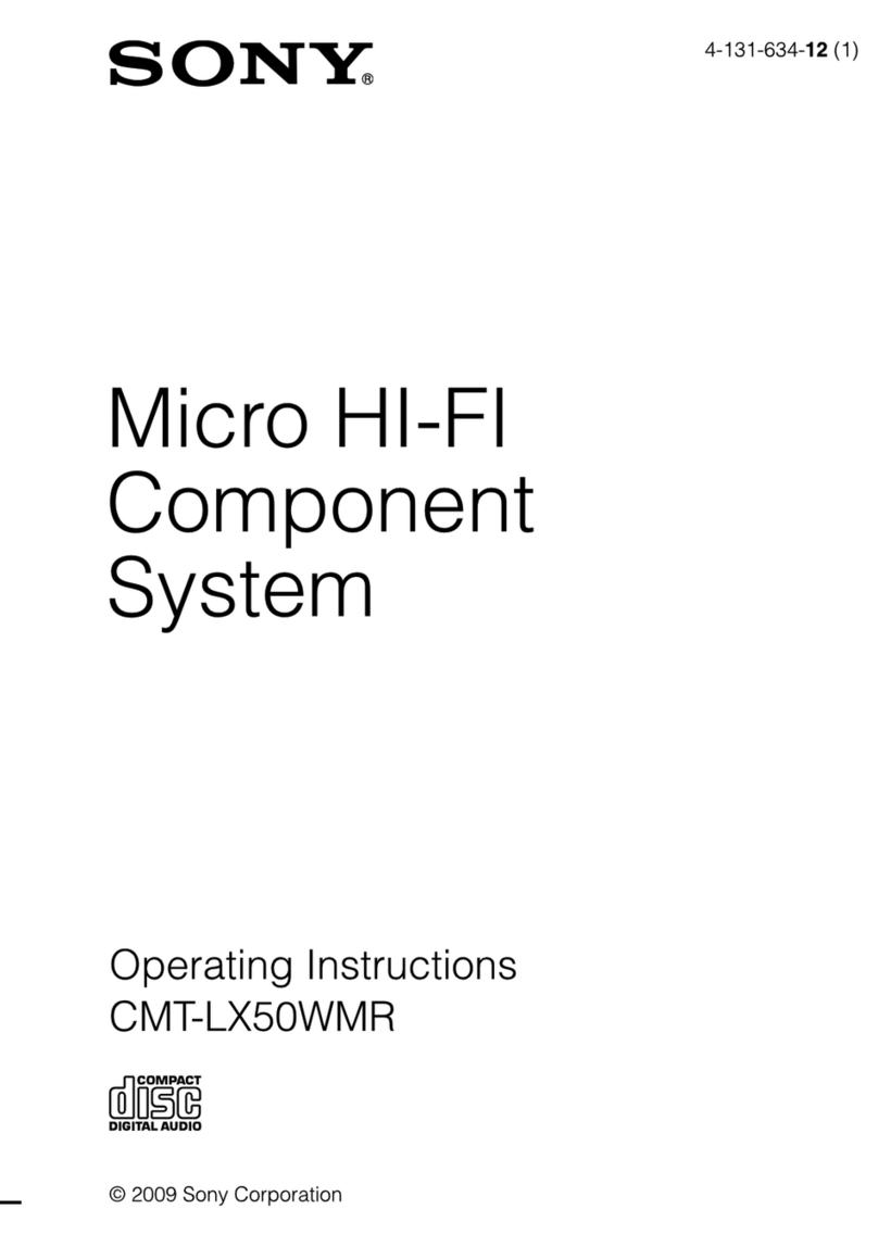 Sony CMT-LX50WMR operating instructions