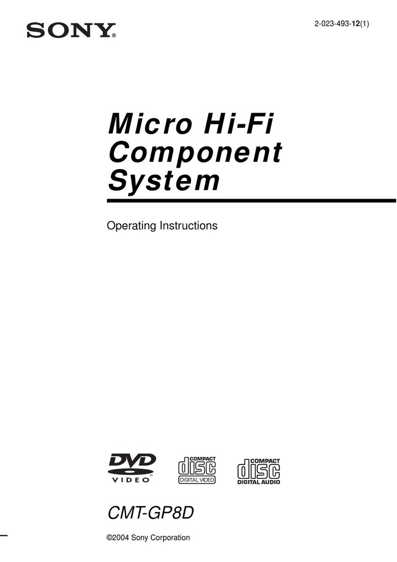 Sony CMT-GP8D operating instructions