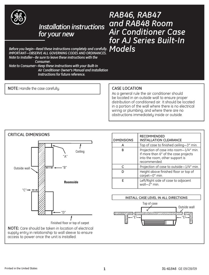 GE RAB46 installation instructions