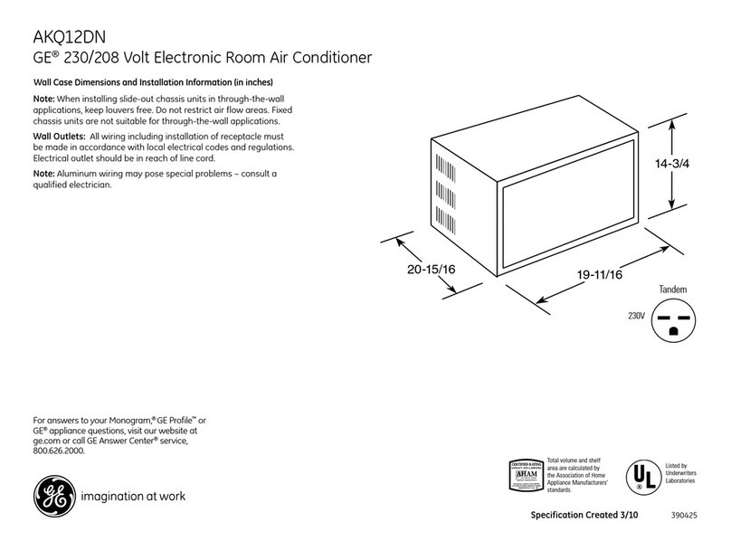 GE AKQ12DN User instructions GE AKQ12DN User instructions