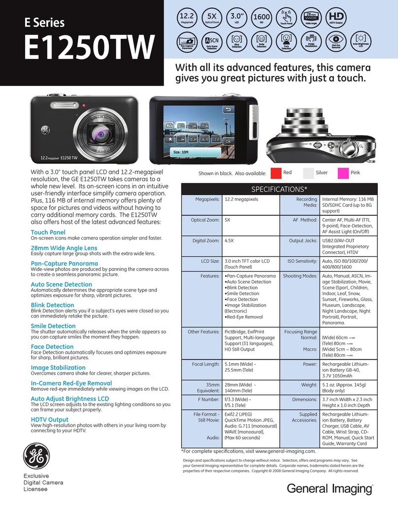 GE E1250TW User manual
