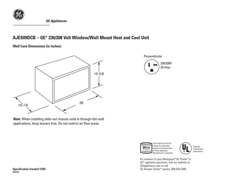 GE AJES09DCB User manual GE AJES09DCB User manual