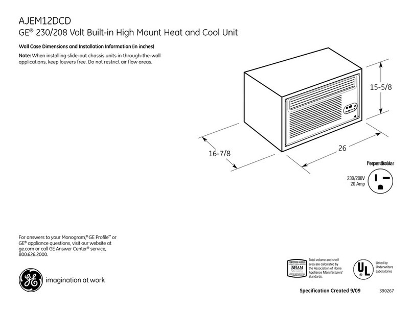 GE AJEM12DCD User manual GE AJEM12DCD User manual
