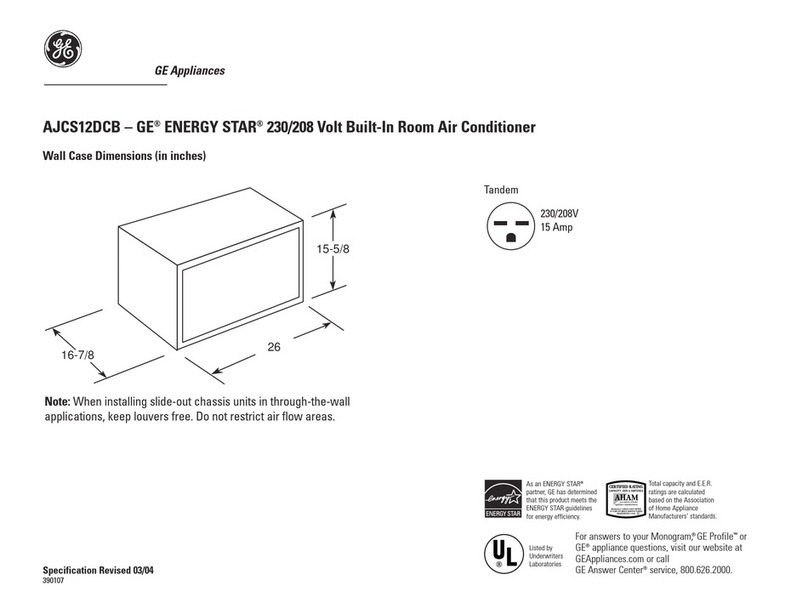 GE AJCS12DCB User manual