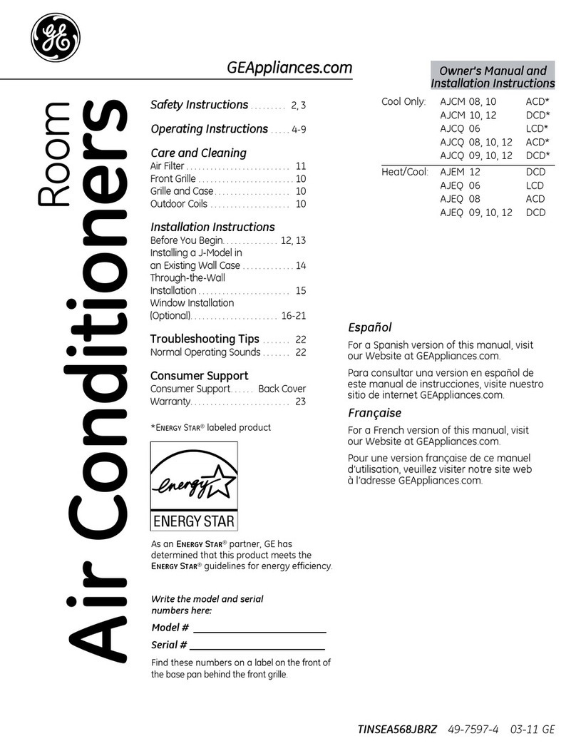 GE AJCM10ACD User manual