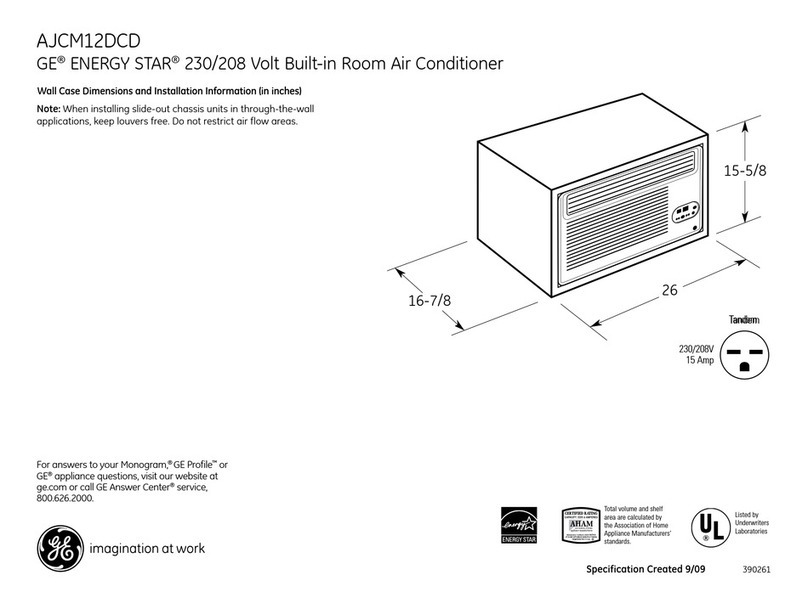 GE AJCM12DCD User manual GE AJCM12DCD User manual