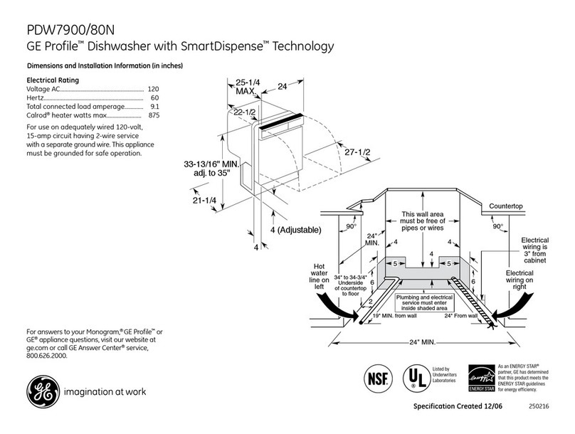GE Profile PDW7900N Manual