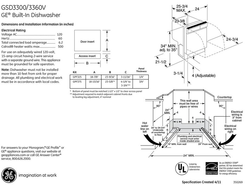GE GSD3300V Manual