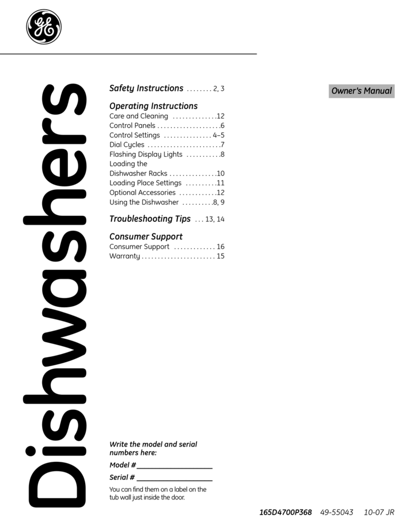 GE Spacemaker GSM2200N User manual