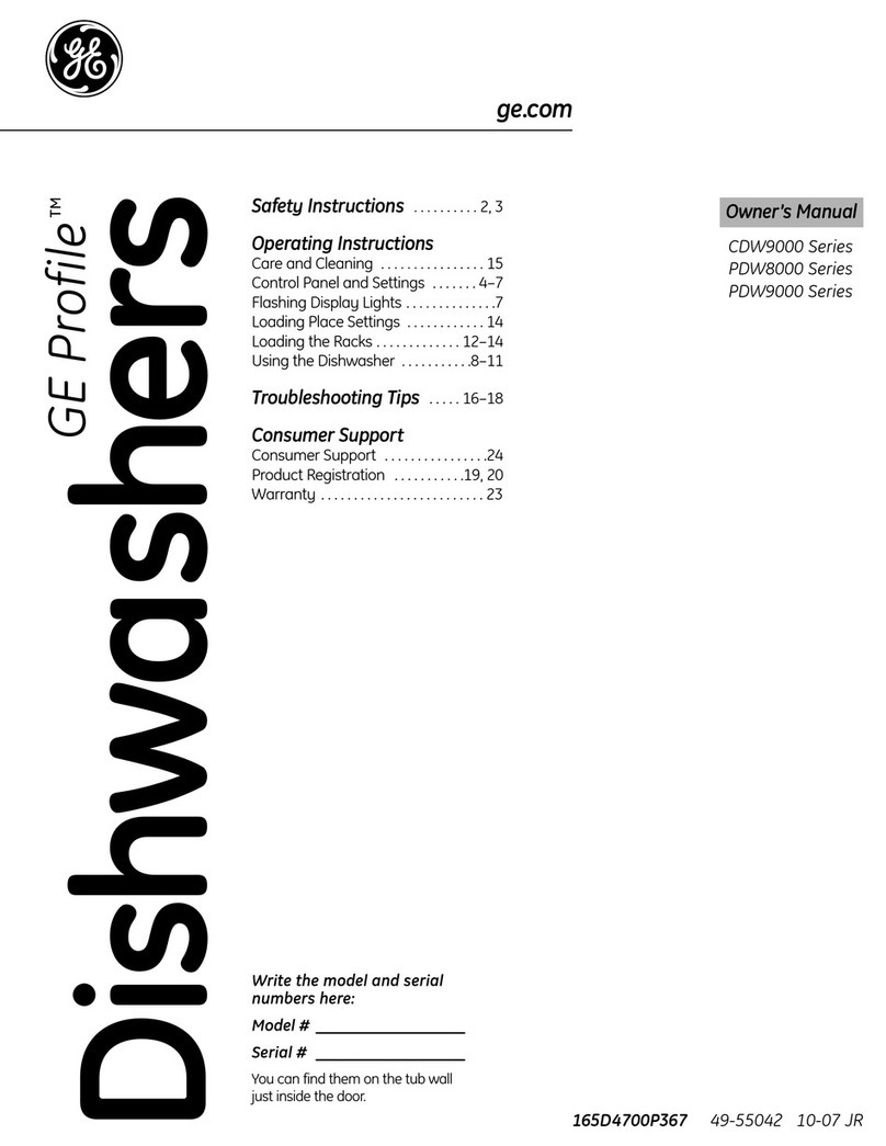 GE Profile PDW8680N User manual