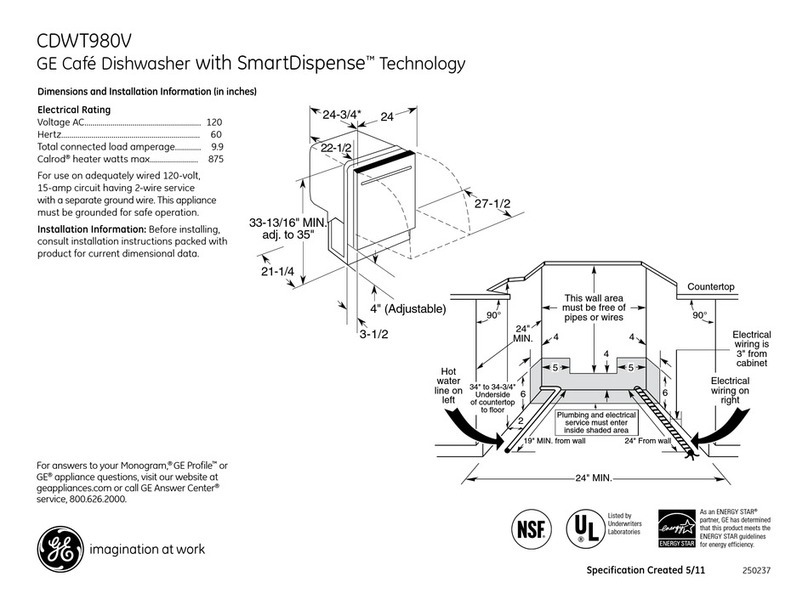 GE CDWT980VSS Manual