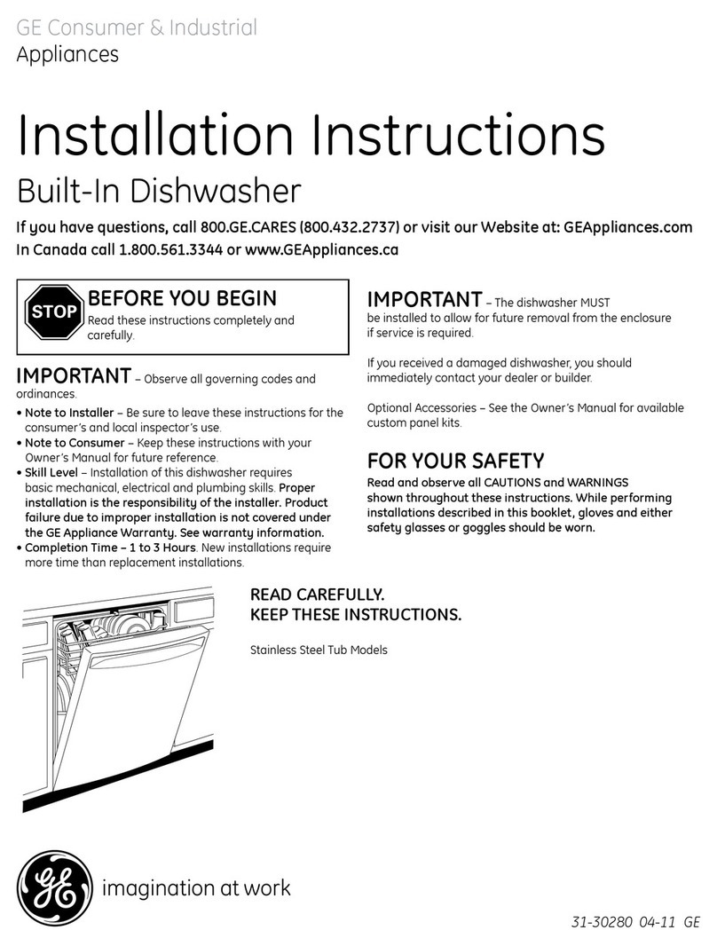 GE Cafe CDWT280VSS User manual