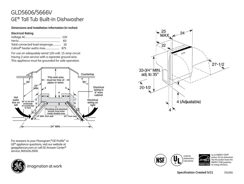 GE GLD5606V Manual
