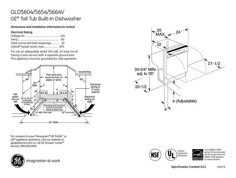 GE GLD5604V Manual