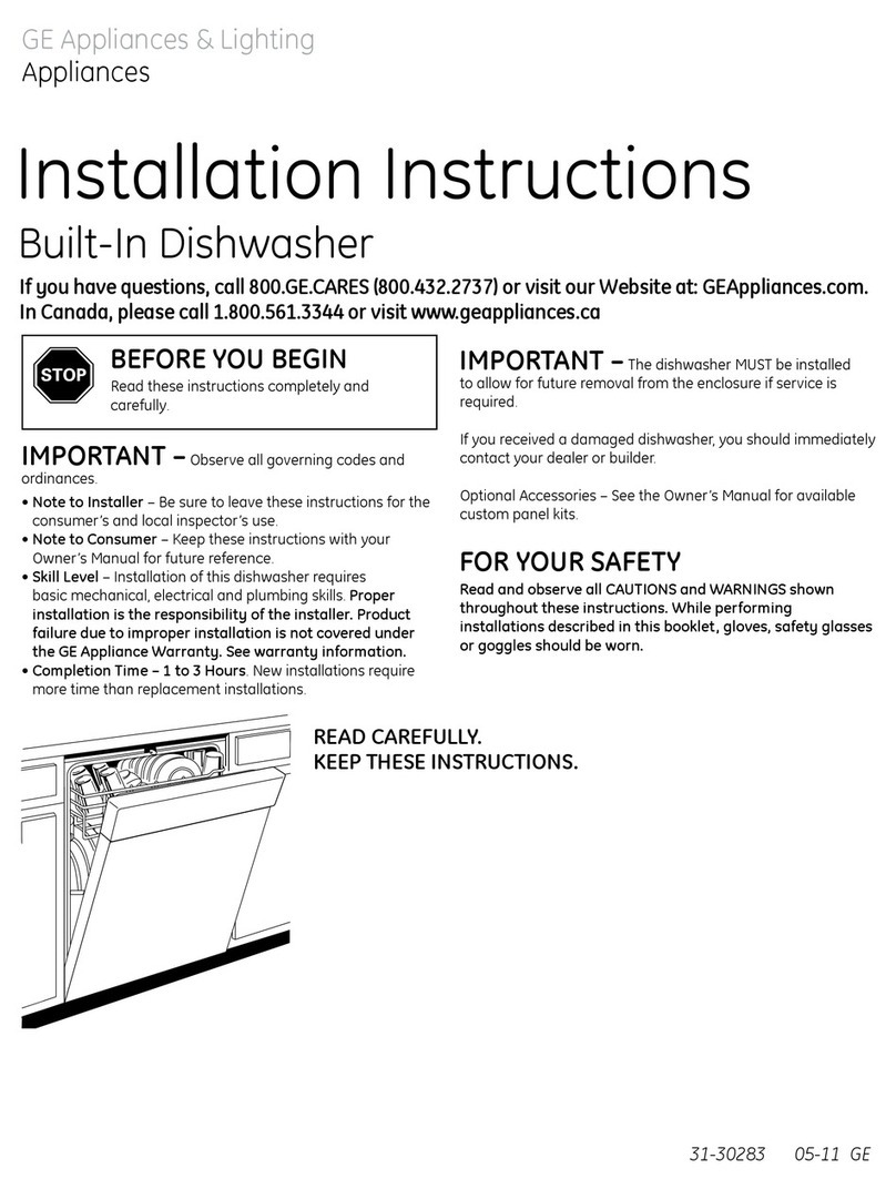 GE GLD4500V User manual