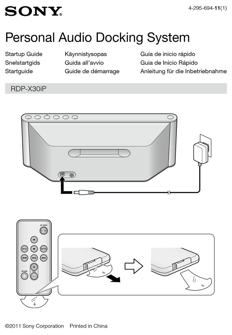 Sony RDP-X30IP User guide