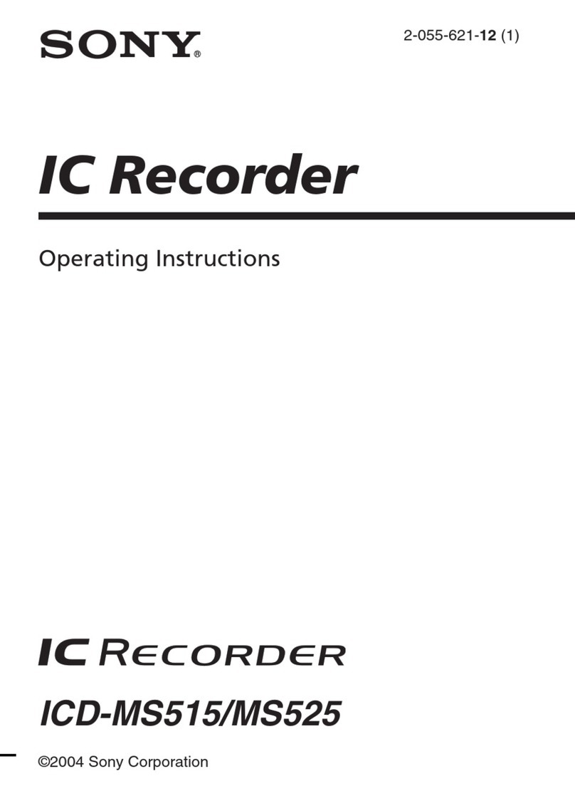 Sony Memory Stick ICD-MS515 User manual