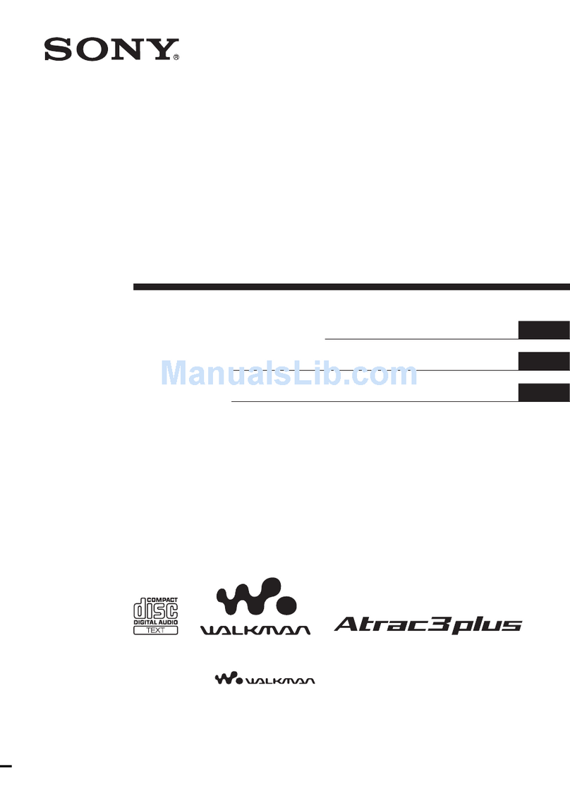 Sony D-NE1 - Portable Cd Player User manual