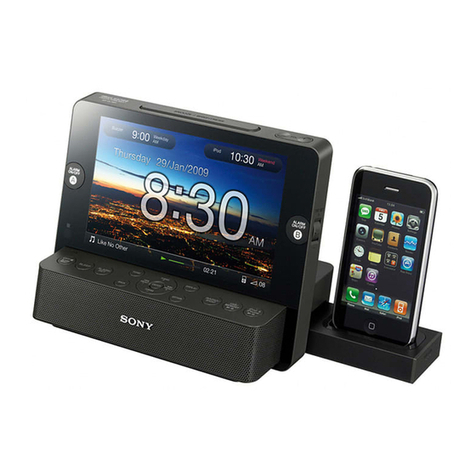 Sony Dream Machine ICF-CL70 User manual