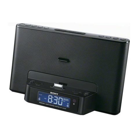 Sony Dream Machine ICF-DS15IP User manual
