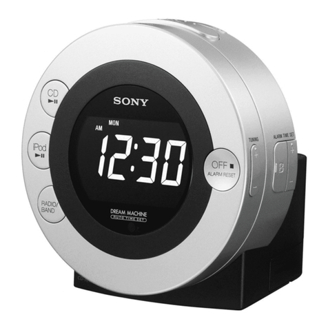 Sony Dream Machine ICF-CD3iP User manual