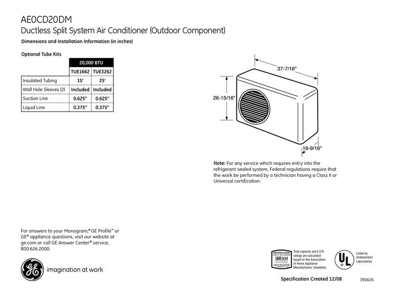 GE AE0CD20DM Manual