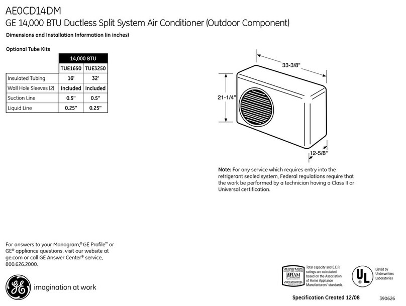 GE AE0CD14DM Manual