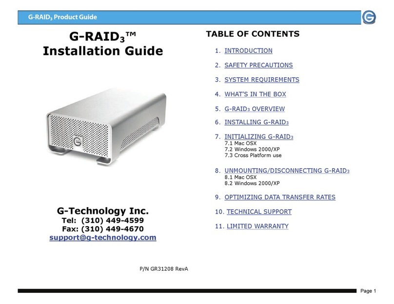 G-Technology G-RAID3 installation guide