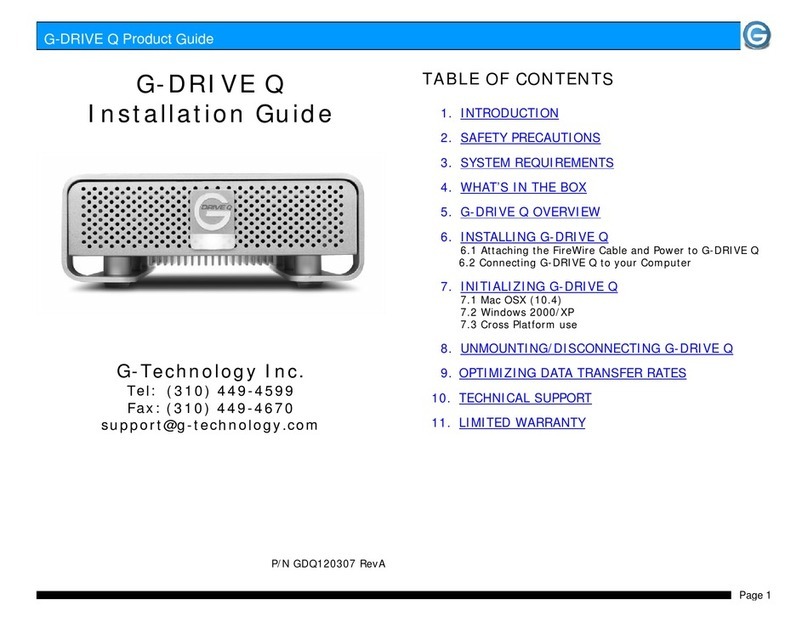 G-Technology G-DRIVE Q User manual