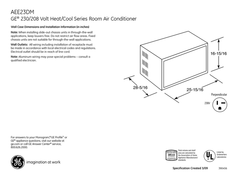 GE AEE23DM User instructions