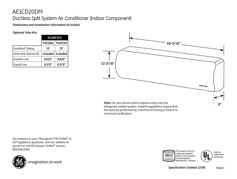 GE AE1CD20DM Manual