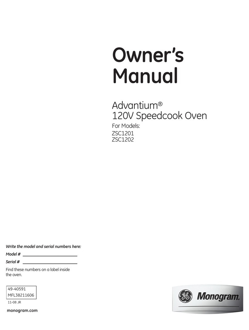 GE Monogram ZSC1201NSS User manual