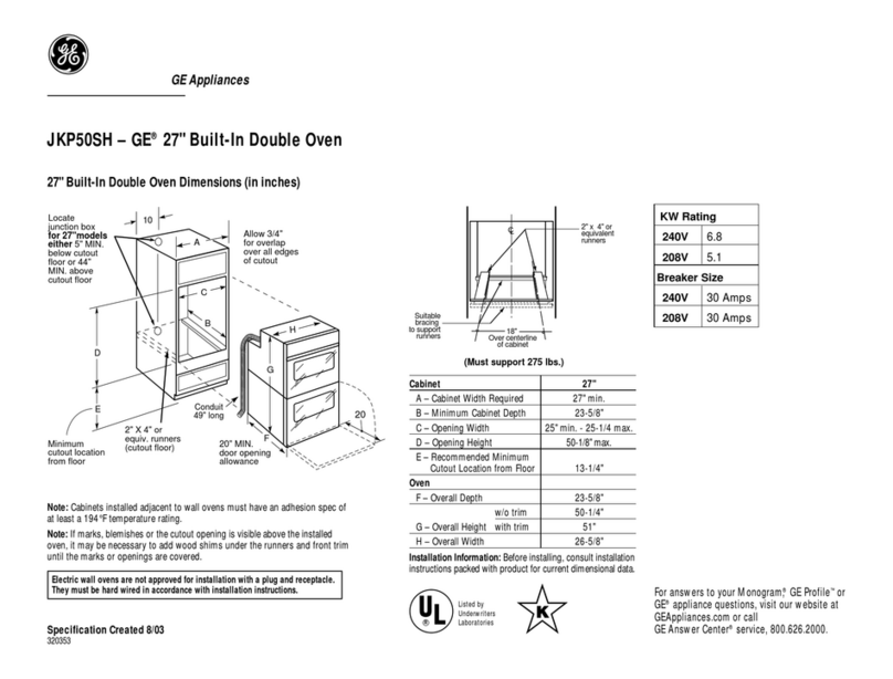 GE JKP50SHSS Manual
