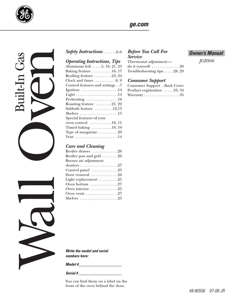 GE JGRS06BEJ User manual