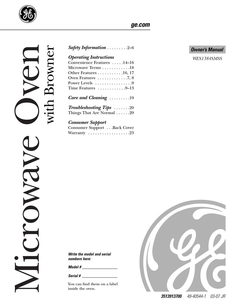 GE WES1384SMSS User manual