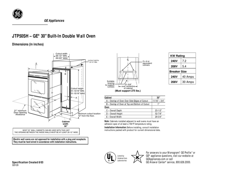 GE JTP50SHSS Manual