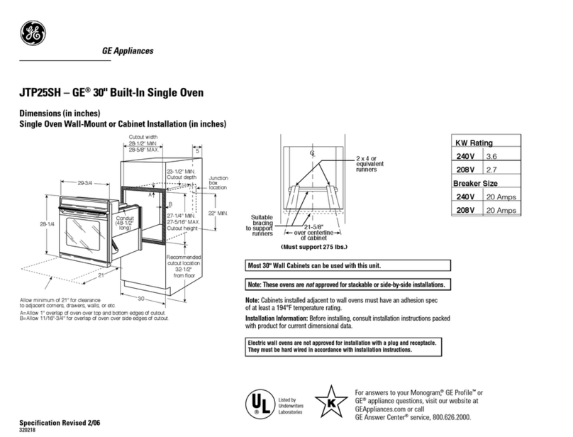 GE JTP25SHSS Manual GE JTP25SHSS Manual