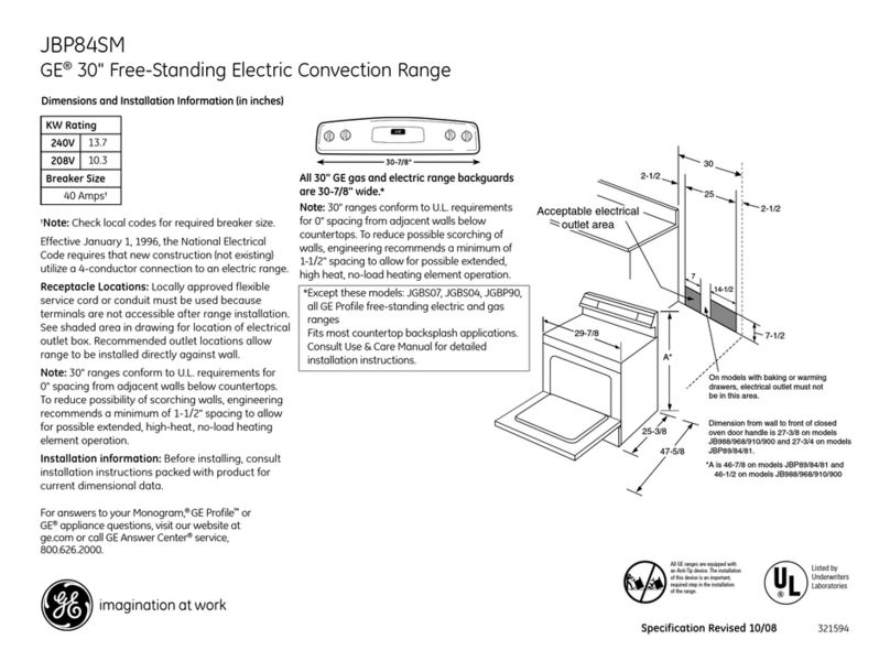 GE JBP84SMSS Manual