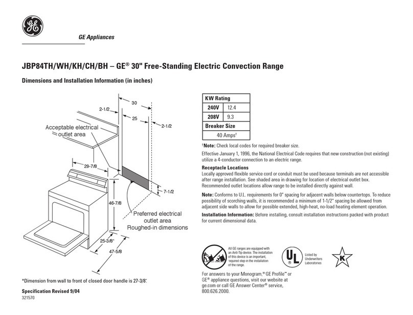 GE JBP84BHBB Manual